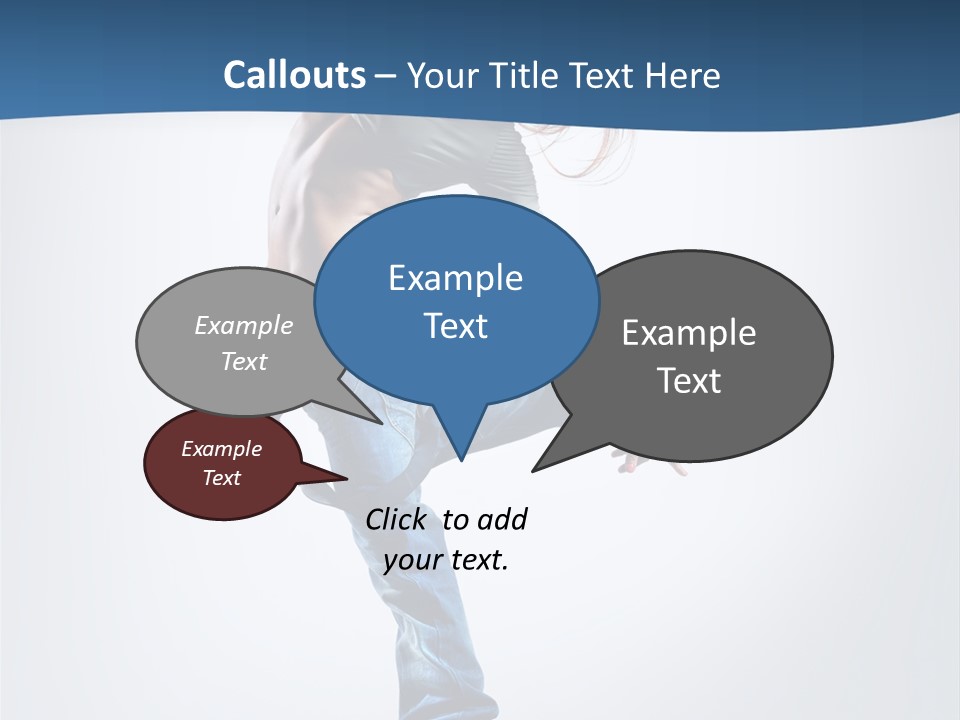 Dancer Stretching One PowerPoint Template