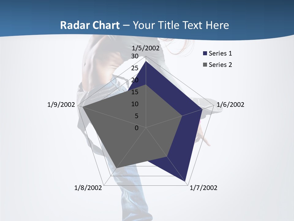 Dancer Stretching One PowerPoint Template