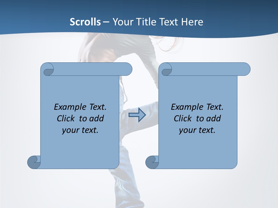 Dancer Stretching One PowerPoint Template