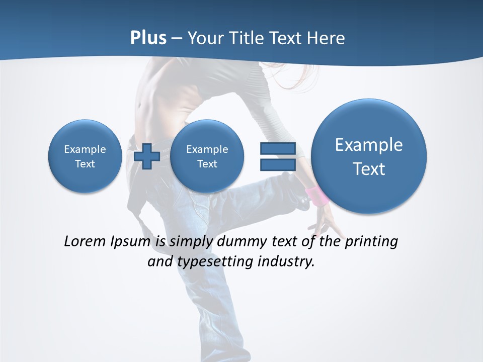 Dancer Stretching One PowerPoint Template