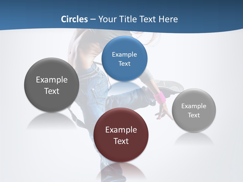 Dancer Stretching One PowerPoint Template