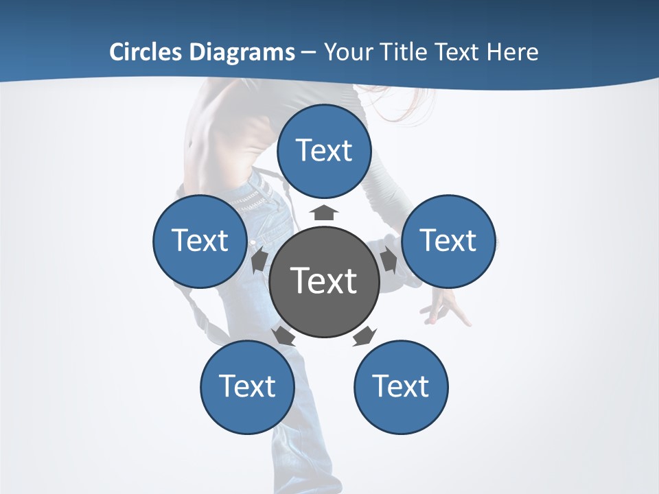 Dancer Stretching One PowerPoint Template