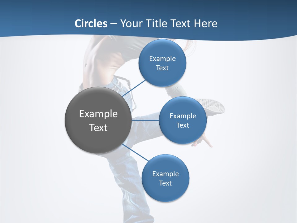 Dancer Stretching One PowerPoint Template