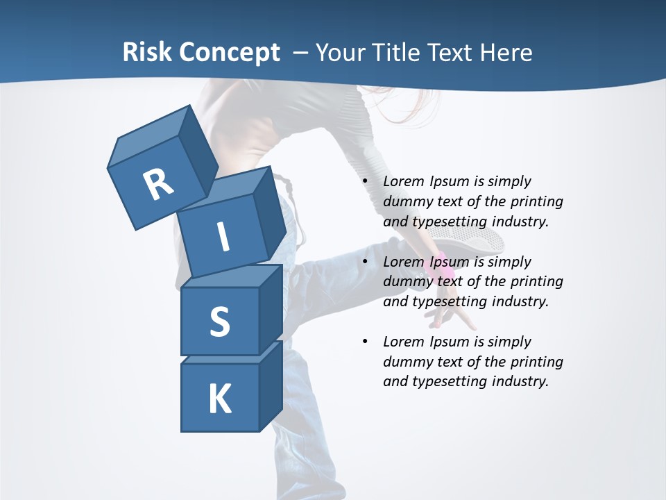 Dancer Stretching One PowerPoint Template