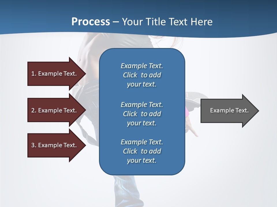 Dancer Stretching One PowerPoint Template