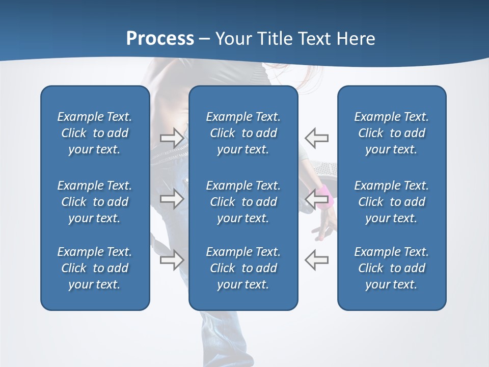 Dancer Stretching One PowerPoint Template