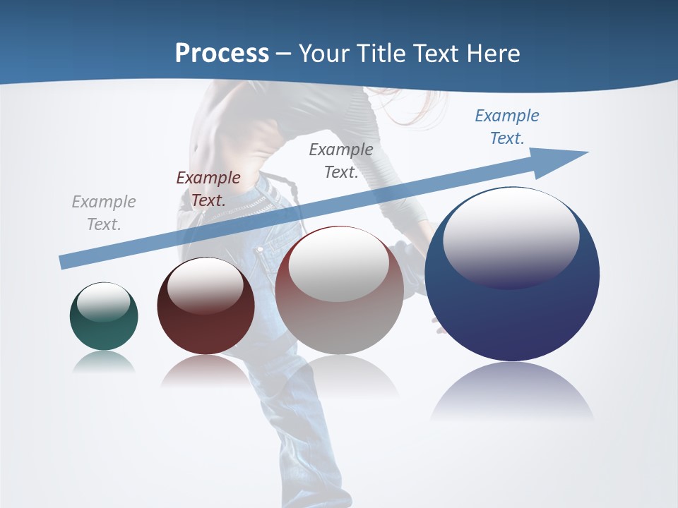 Dancer Stretching One PowerPoint Template