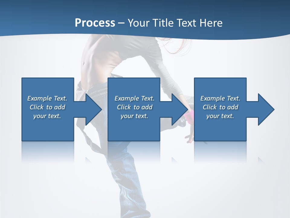 Dancer Stretching One PowerPoint Template