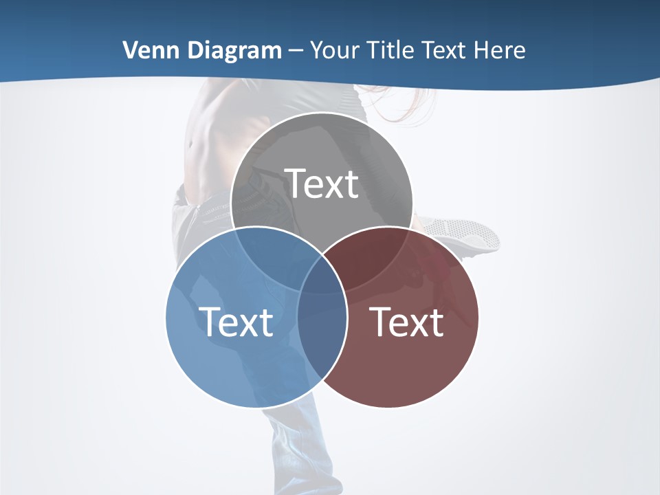 Dancer Stretching One PowerPoint Template