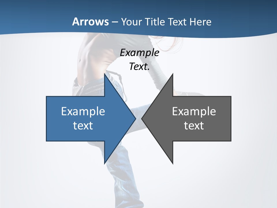 Dancer Stretching One PowerPoint Template