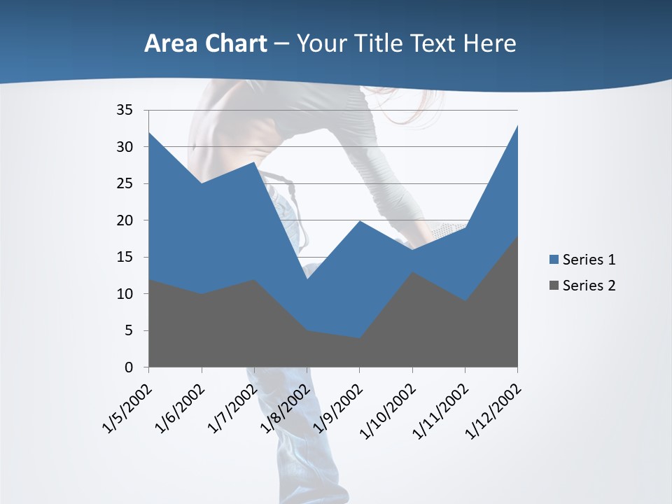 Dancer Stretching One PowerPoint Template