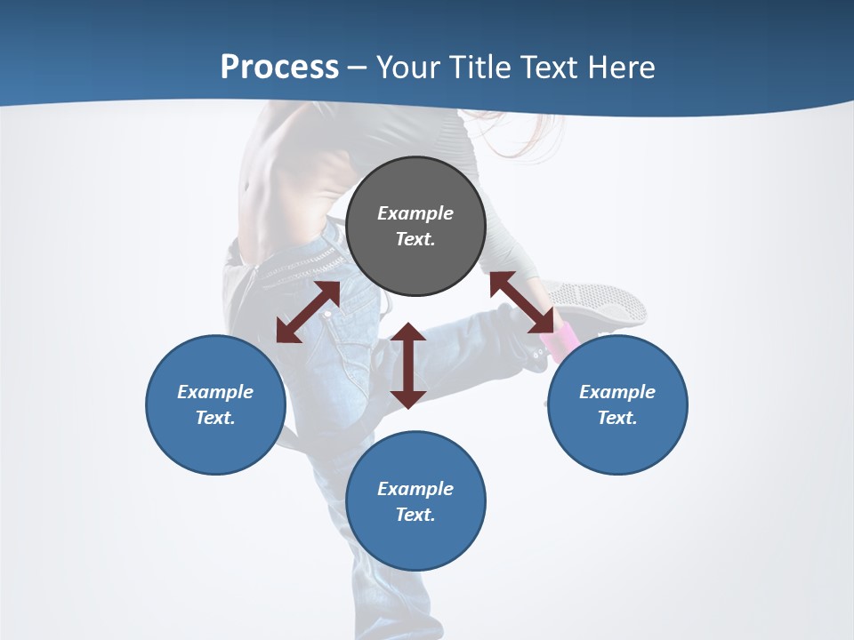 Dancer Stretching One PowerPoint Template