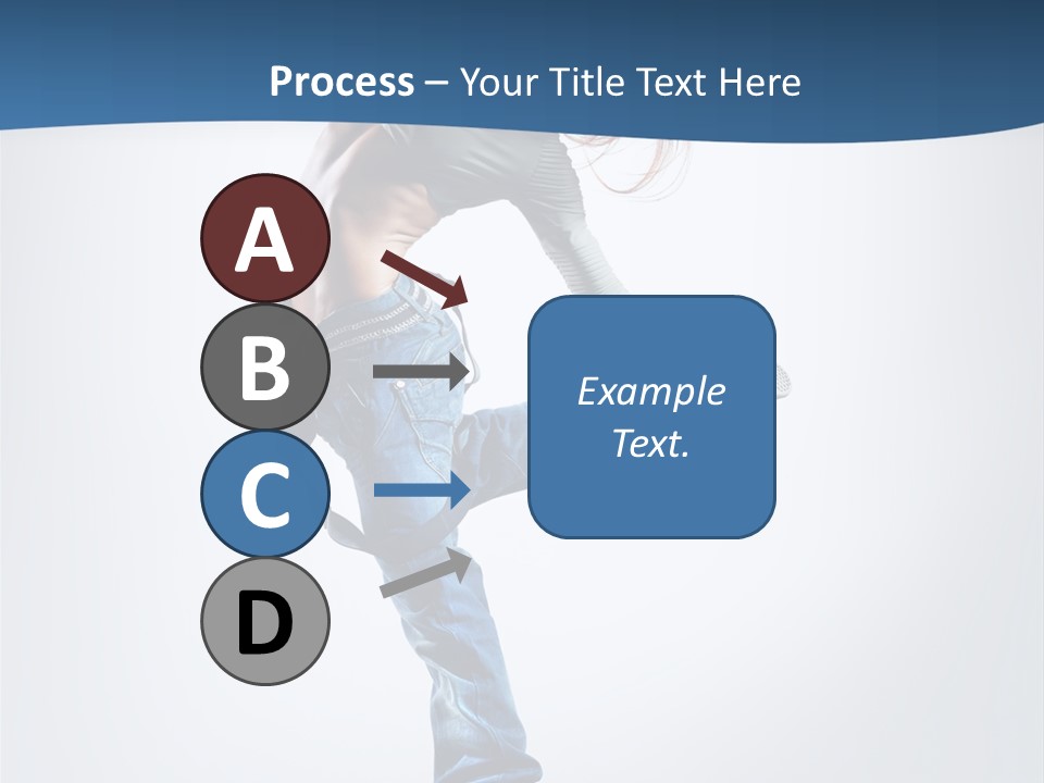 Dancer Stretching One PowerPoint Template