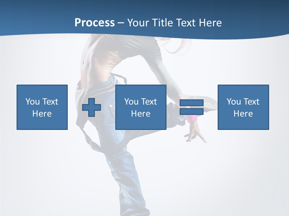 Dancer Stretching One PowerPoint Template