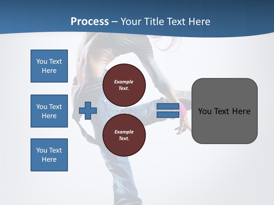 Dancer Stretching One PowerPoint Template