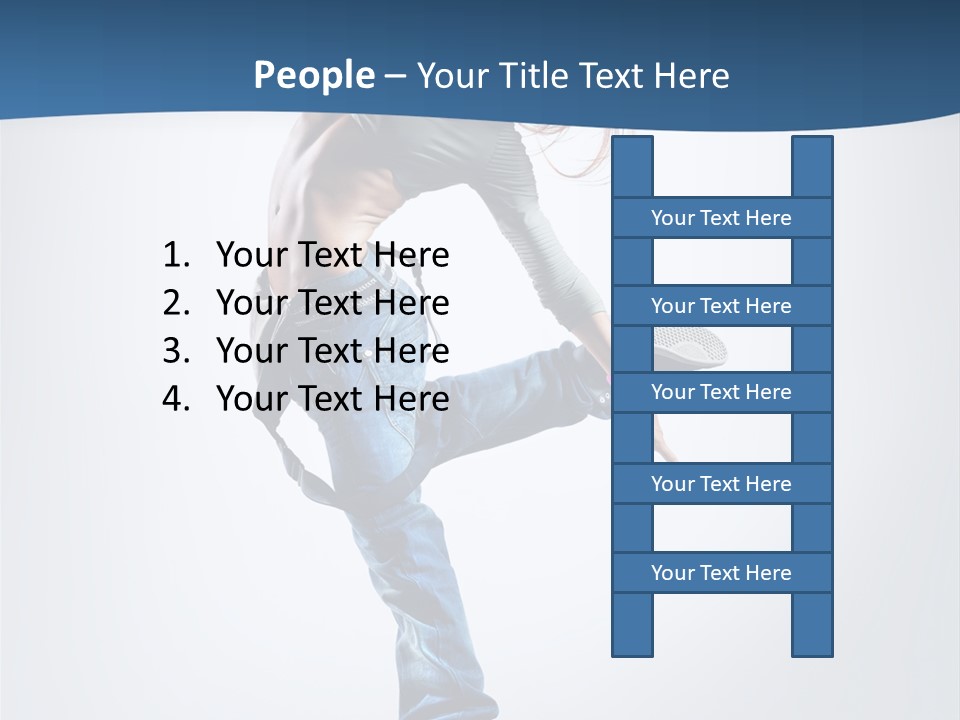 Dancer Stretching One PowerPoint Template