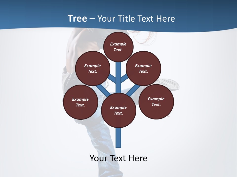 Dancer Stretching One PowerPoint Template