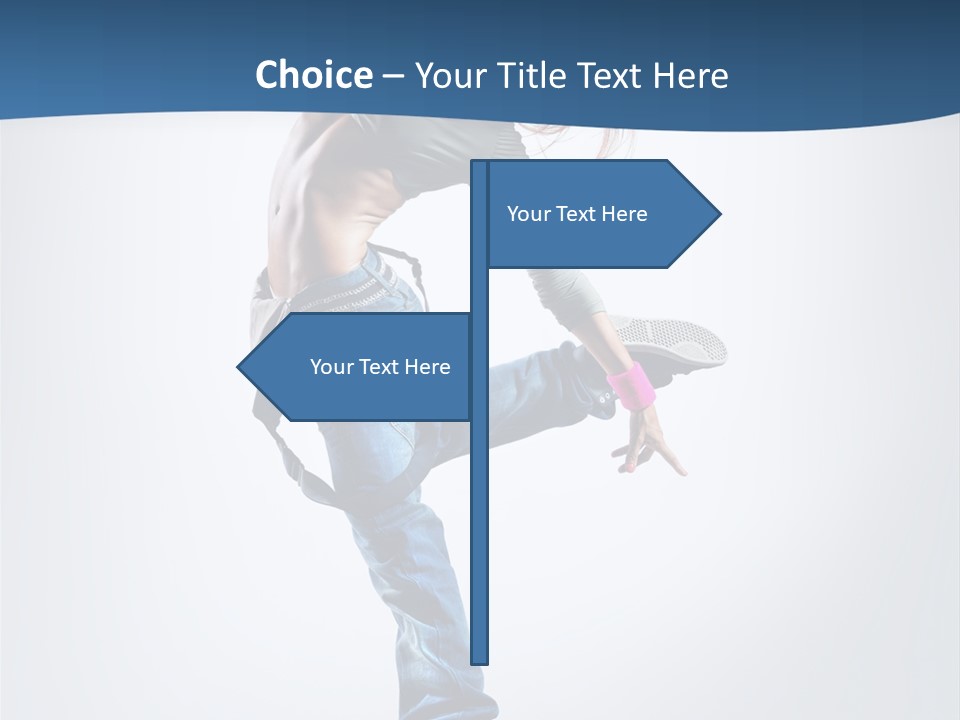 Dancer Stretching One PowerPoint Template