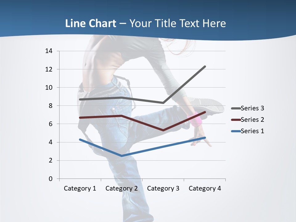 Dancer Stretching One PowerPoint Template