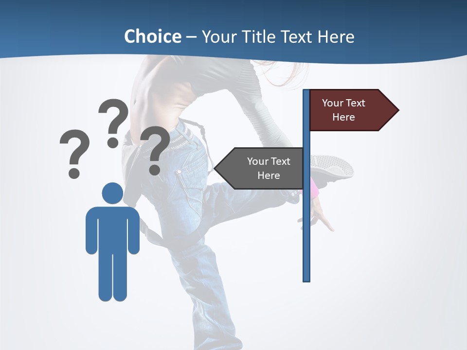 Dancer Stretching One PowerPoint Template