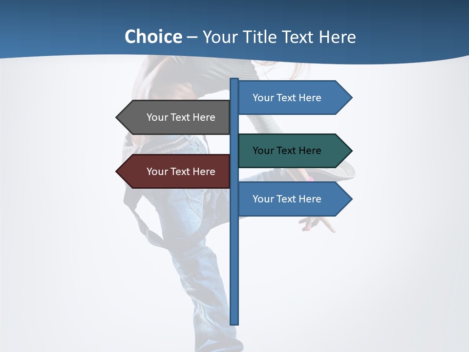 Dancer Stretching One PowerPoint Template