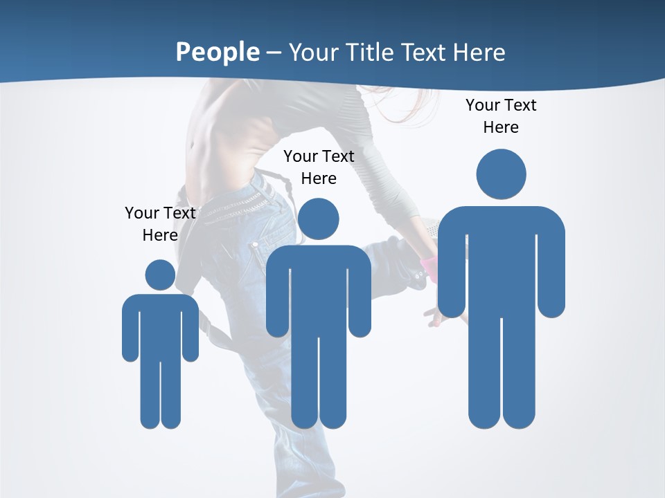 Dancer Stretching One PowerPoint Template