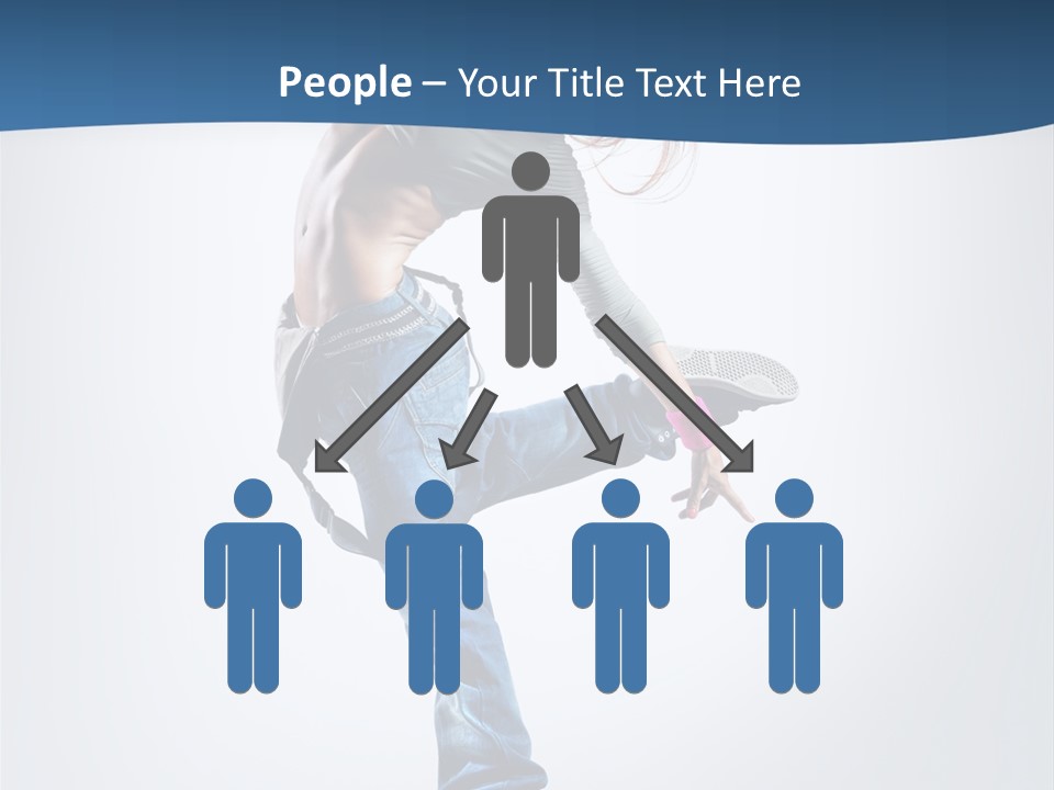 Dancer Stretching One PowerPoint Template