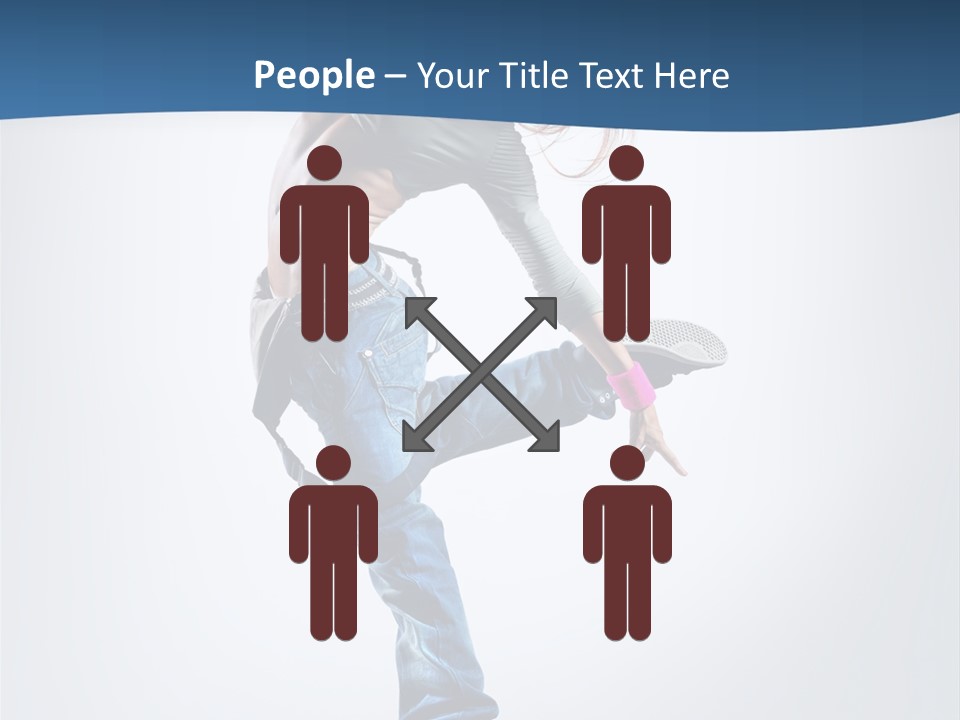 Dancer Stretching One PowerPoint Template