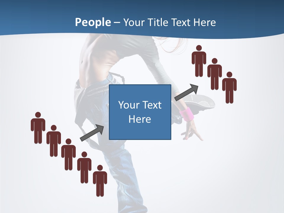 Dancer Stretching One PowerPoint Template