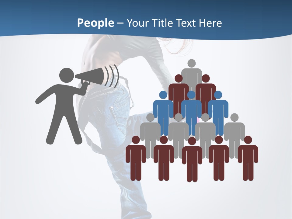 Dancer Stretching One PowerPoint Template