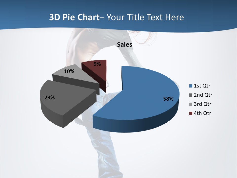 Dancer Stretching One PowerPoint Template