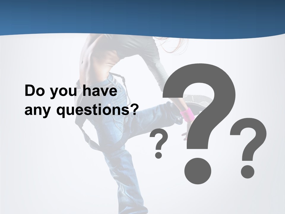 Dancer Stretching One PowerPoint Template