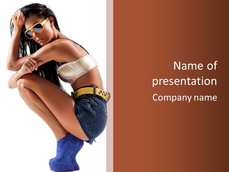 Performer Female Grace PowerPoint Template