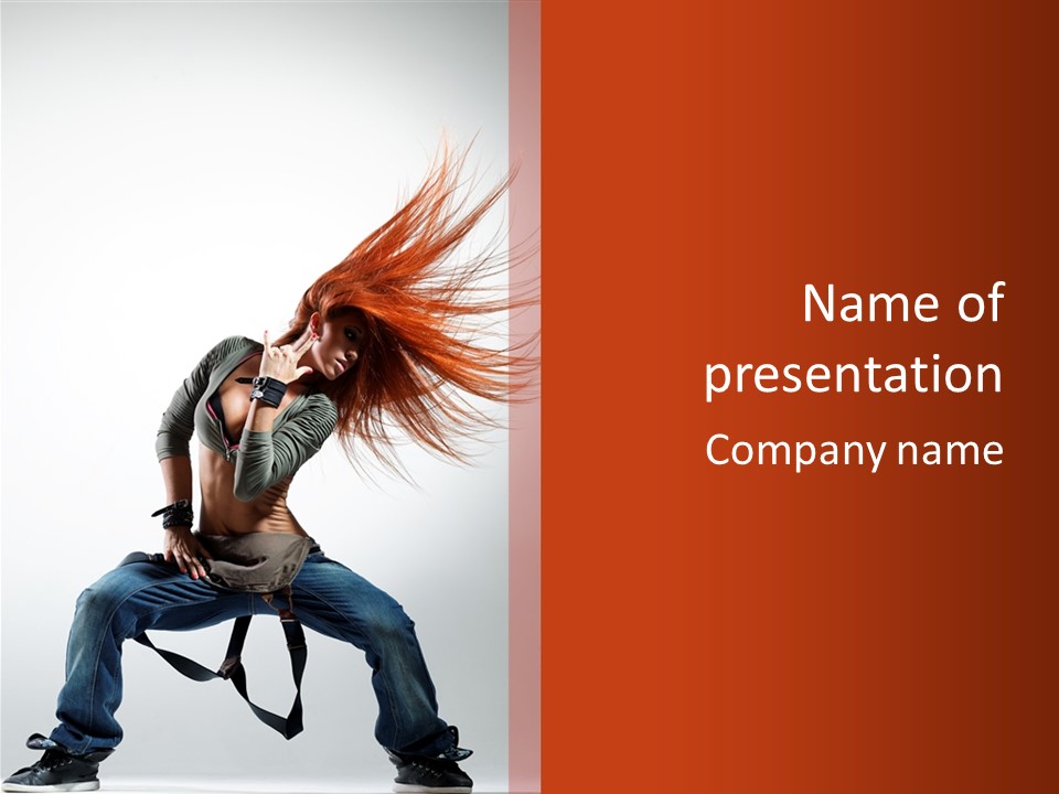 Gymnastic Performance Human PowerPoint Template