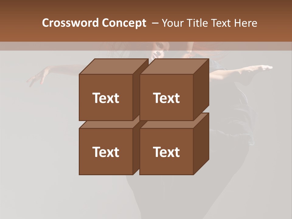 Attractive Performer Posing PowerPoint Template