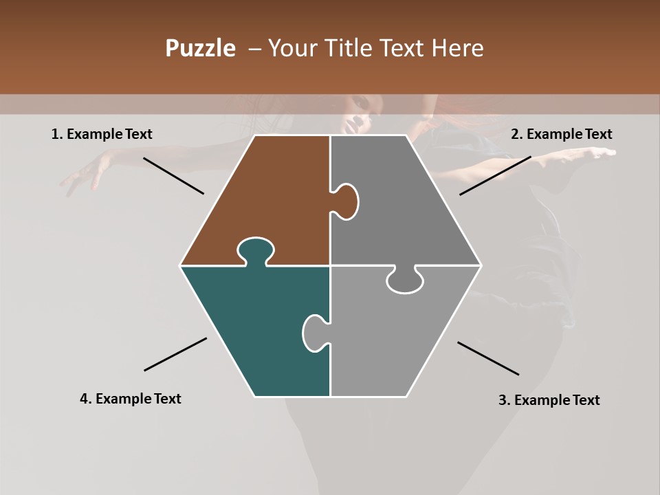 Attractive Performer Posing PowerPoint Template