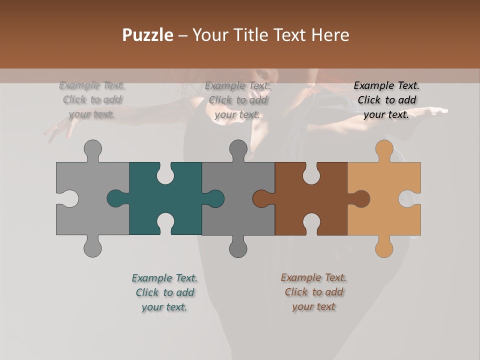 Attractive Performer Posing PowerPoint Template