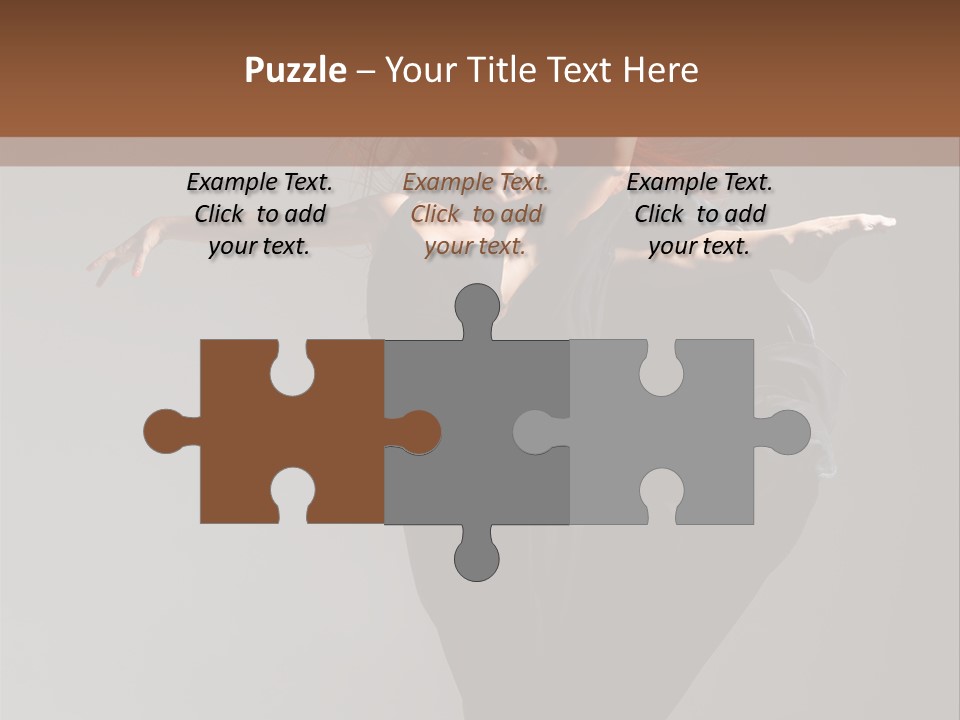 Attractive Performer Posing PowerPoint Template