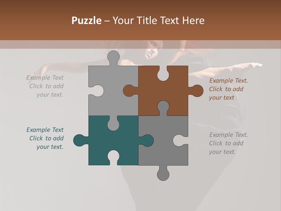 Attractive Performer Posing PowerPoint Template