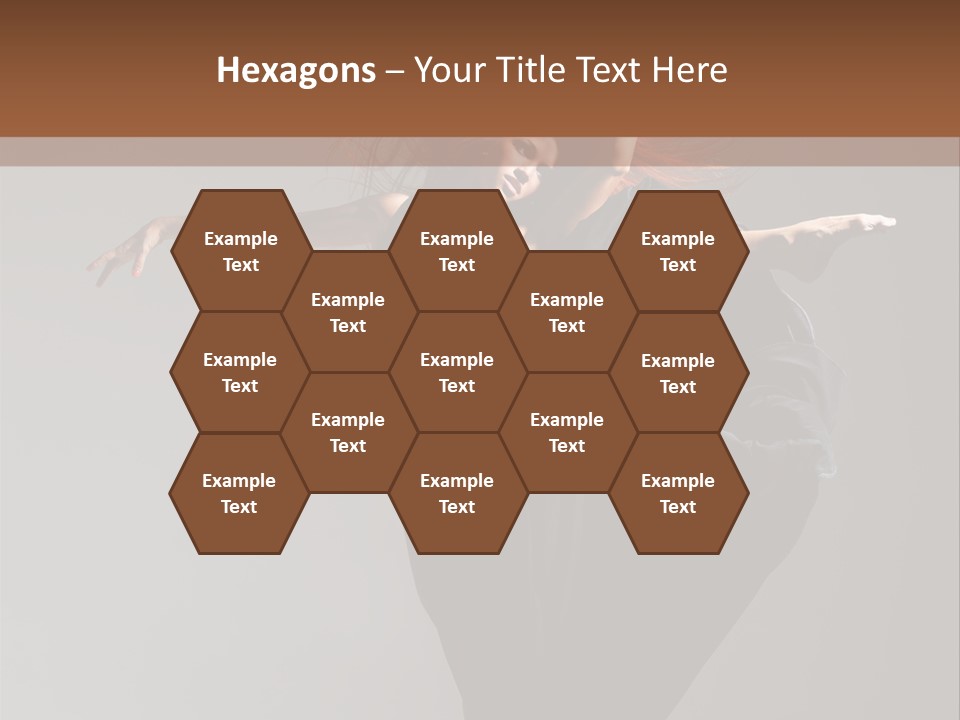 Attractive Performer Posing PowerPoint Template