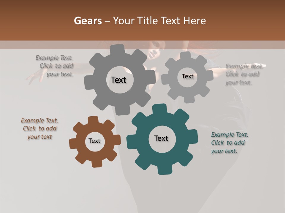 Attractive Performer Posing PowerPoint Template