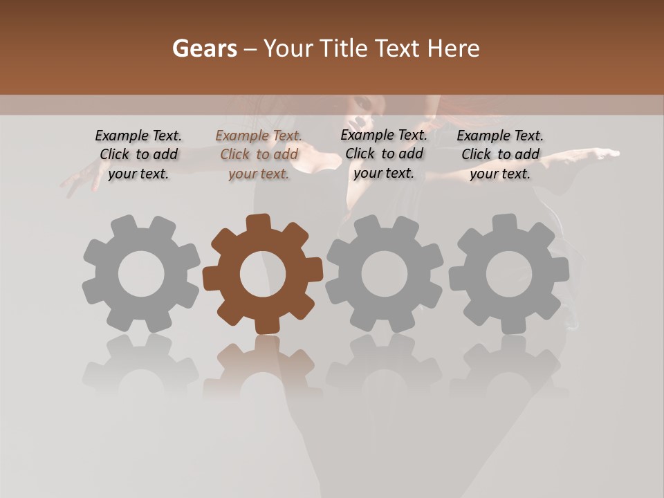 Attractive Performer Posing PowerPoint Template