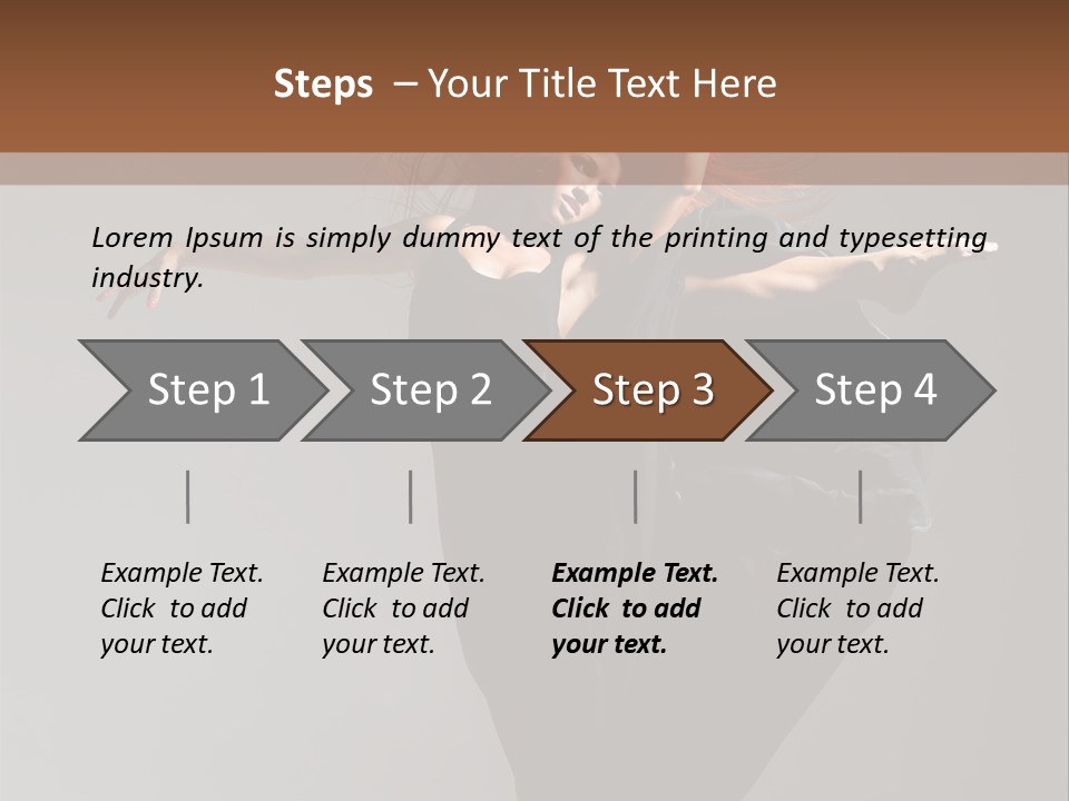 Attractive Performer Posing PowerPoint Template
