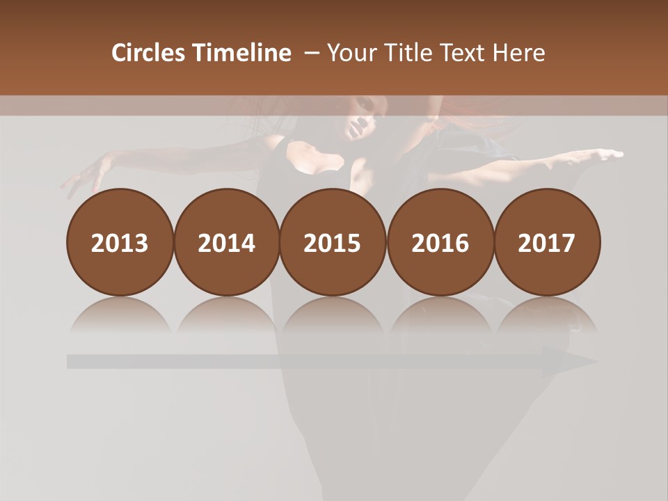 Attractive Performer Posing PowerPoint Template