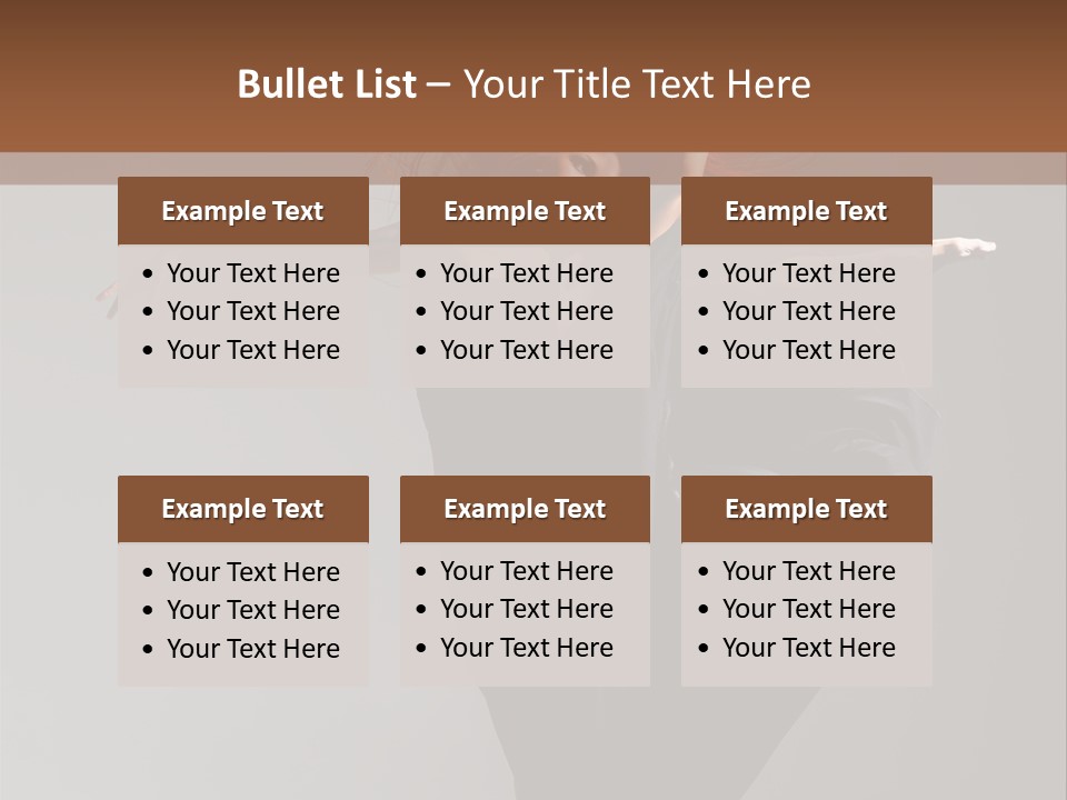Attractive Performer Posing PowerPoint Template