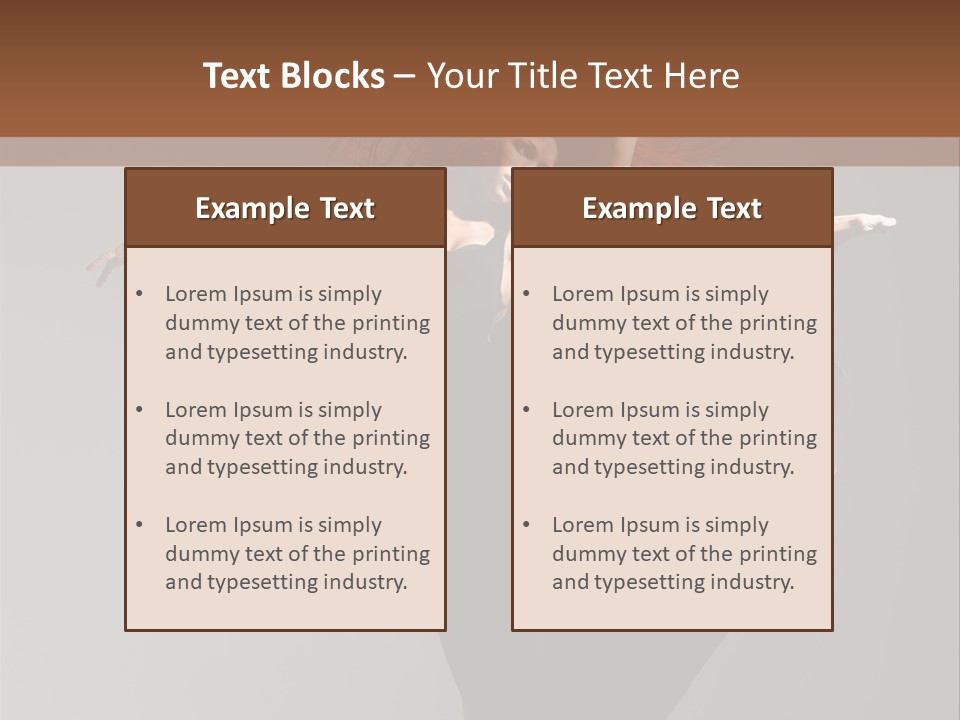 Attractive Performer Posing PowerPoint Template