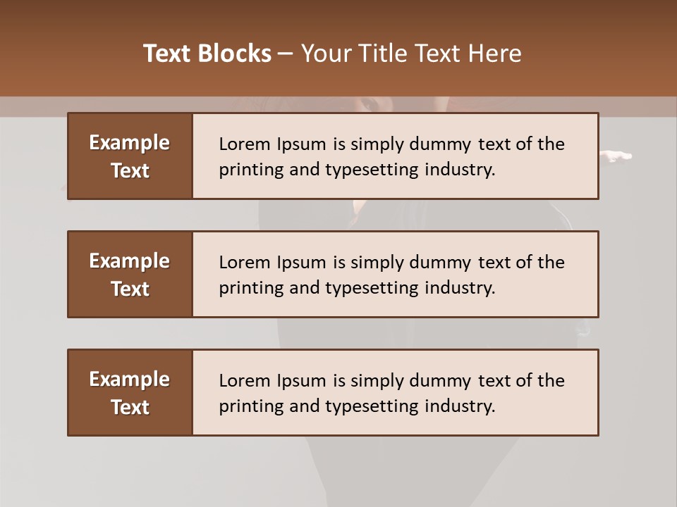 Attractive Performer Posing PowerPoint Template