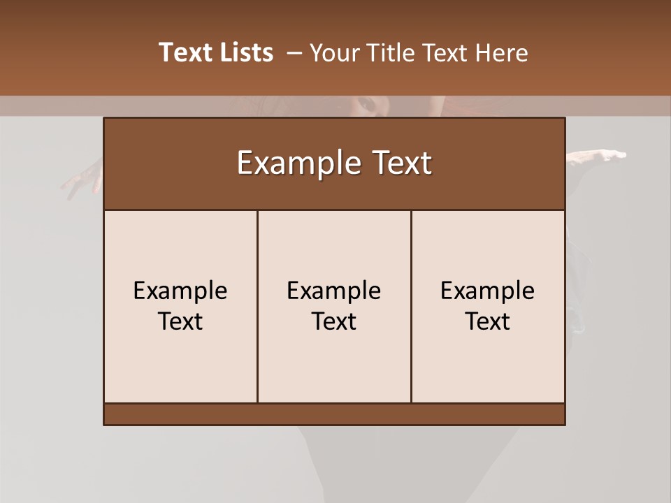 Attractive Performer Posing PowerPoint Template