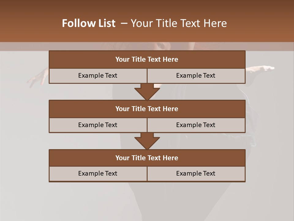 Attractive Performer Posing PowerPoint Template