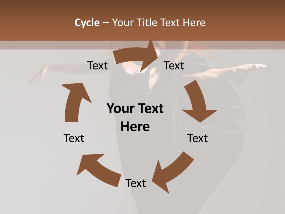 Attractive Performer Posing PowerPoint Template